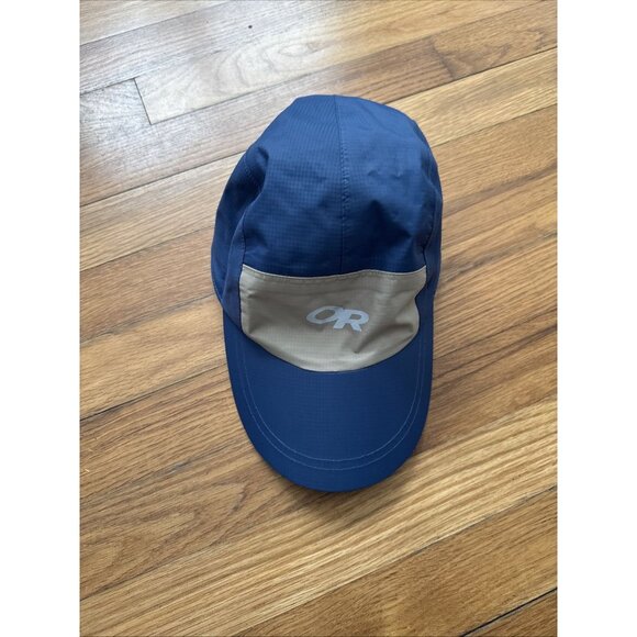 Outdoor Research Waterproof Running Hiking Cap Blue /khaki - Picture 1 of 5
